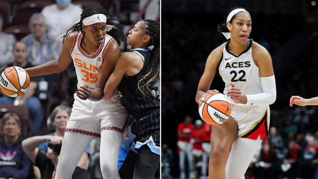 Jonquel Jones and A’Ja Wilson lead their teams into the WNBA Finals.